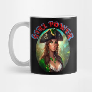 Girl power, purple pirate queen Mug